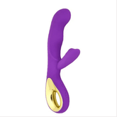 Vibrador e Estimulador Ponto G - Gold Rabbit