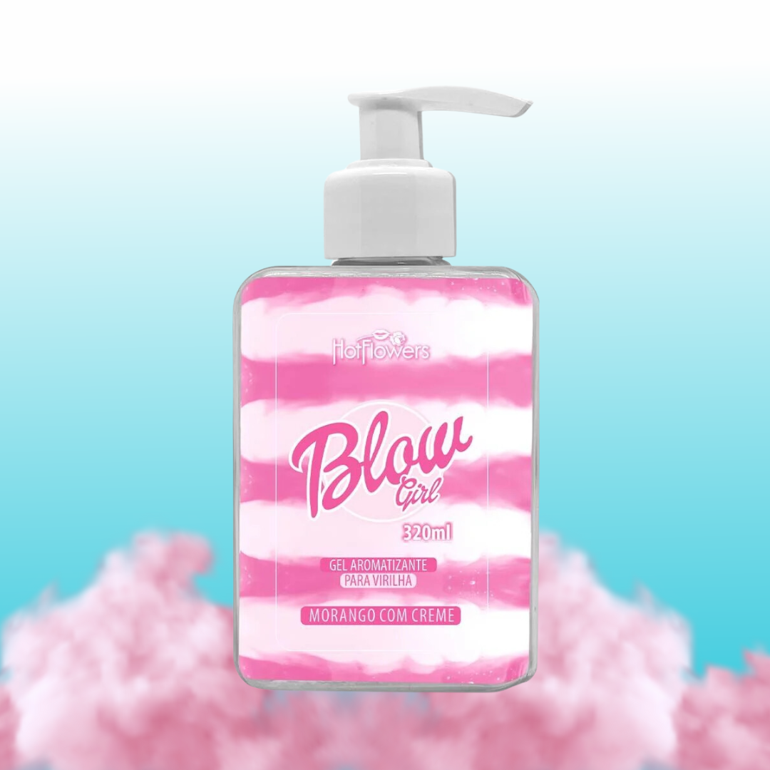 Gel Hidratante Beijável BlowGirl - Morango & Creme (LEVE 3, pague 1)